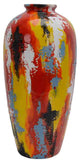 Exquisite Rainbow Hues Vase, Multicolor