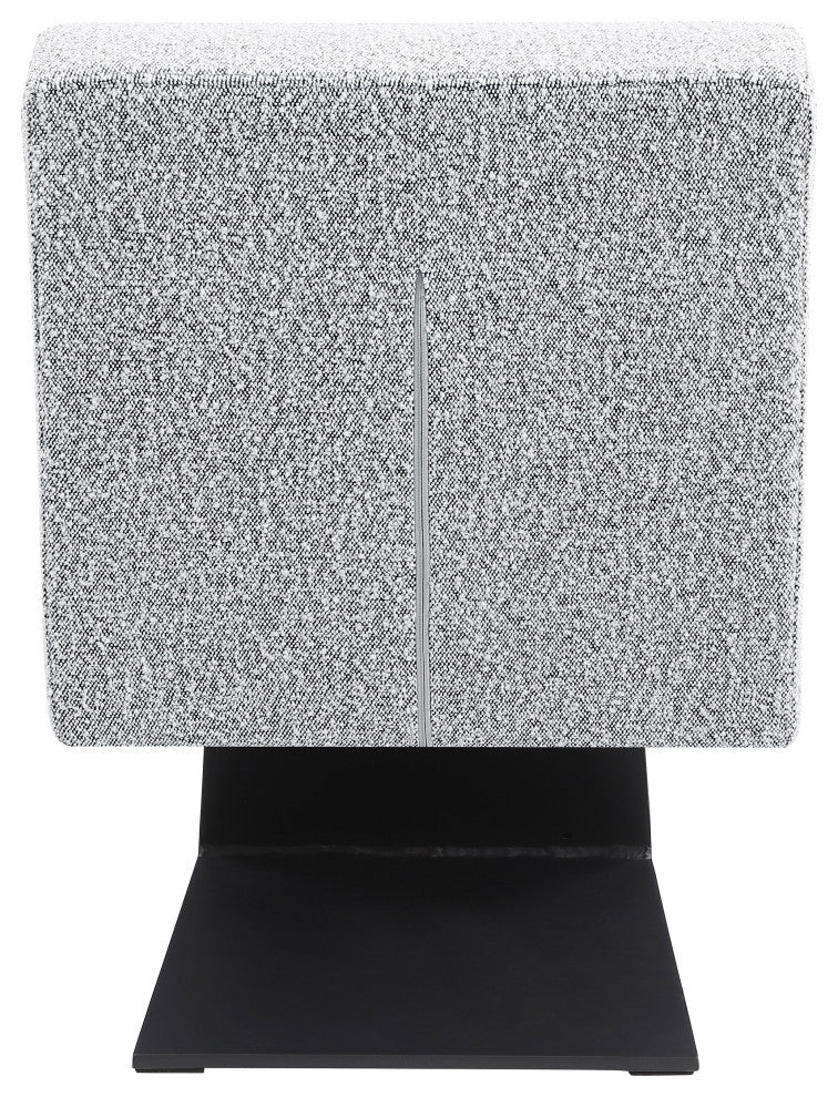 Zeal Boucle Fabric Upholstered Accent Chair, Grey