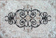 Arabesque Marble Rug Mosaic, Symma, 47"x71"
