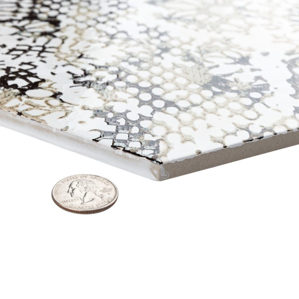Inedita Hex White Porcelain Floor and Wall Tile