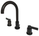 Widespread Bathroom Faucet, Brass Pop-Up, Oil Rubbed Bronze