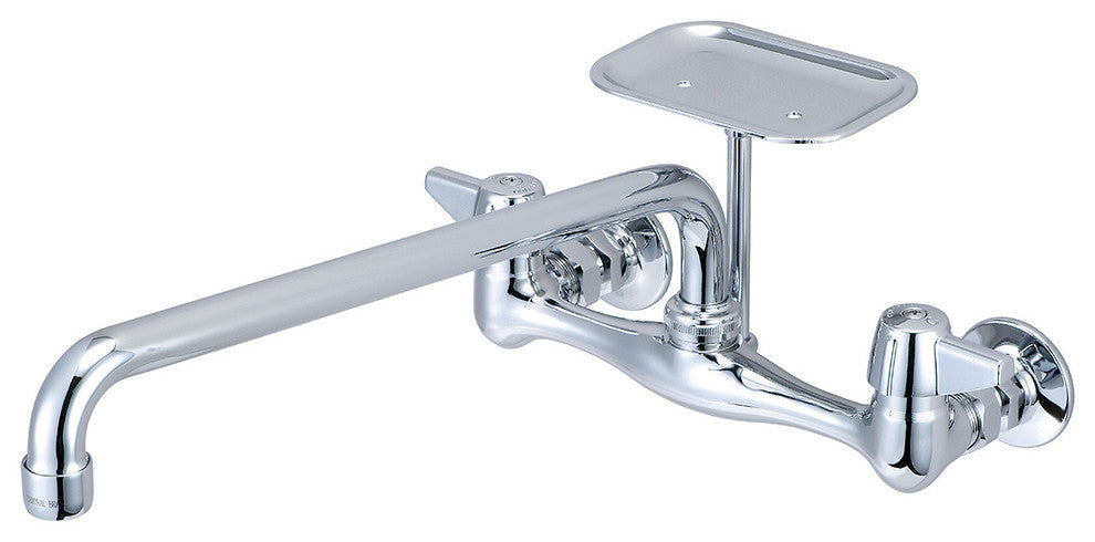Central Brass Two Handle Wallmount Kitchen Faucet