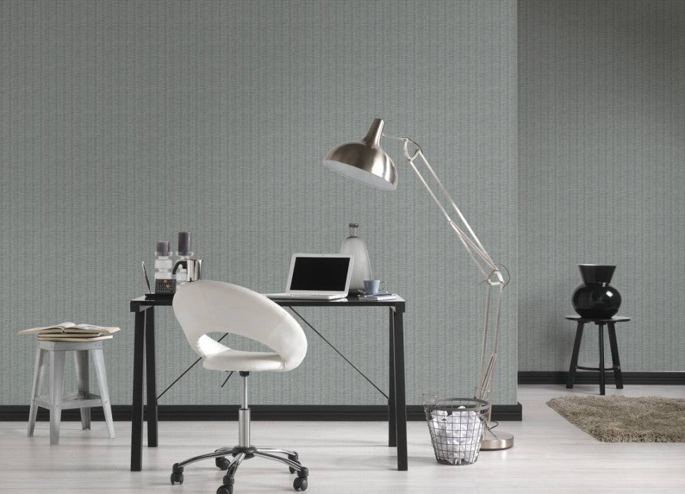 Sample, Cottage Textured Wallpaper Featuring Woven Wood, 373933