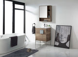 Bathroom Vanity Set, Shadow Gray, 24", Polished Chrome Hardware