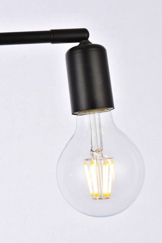Zac 2-Light Black Flush Mount