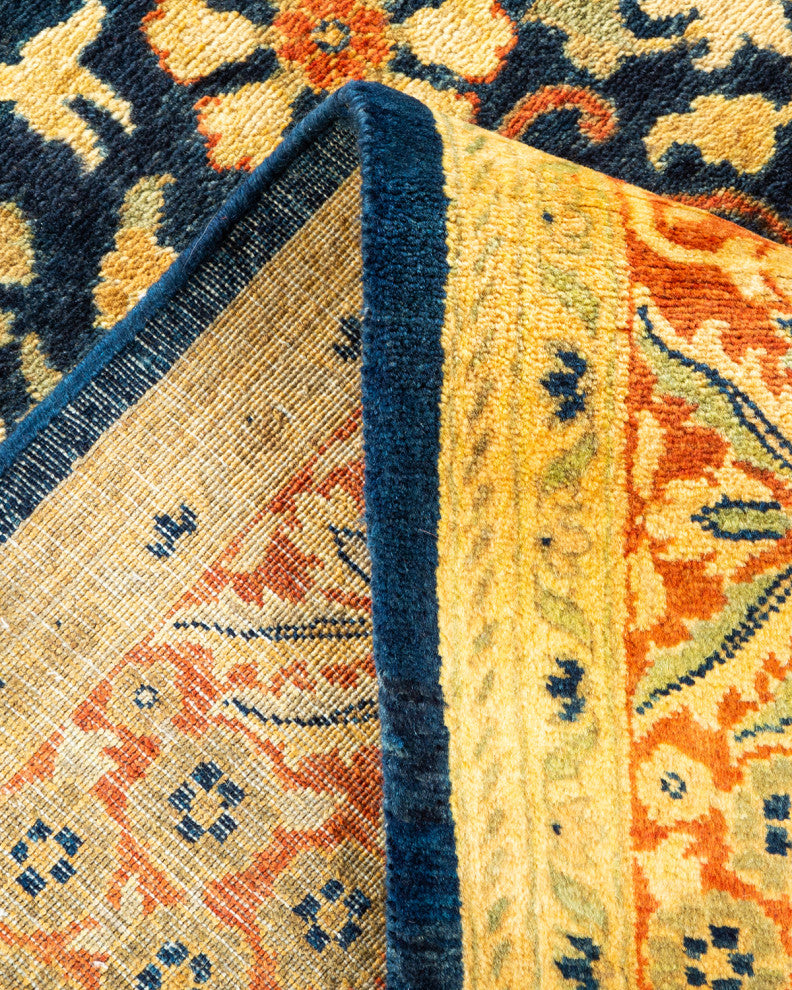 Mogul, One-of-a-Kind Hand-Knotted Area Rug Blue, 6' 1" x 9' 1"