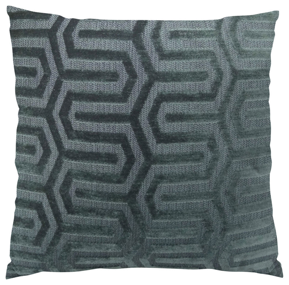 Plutus High Path Handmade Throw Pillow, Double Sided 24"x24"