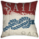 Laural Home Nautical Sail 18" X 18" Indoor Decorative Pillow