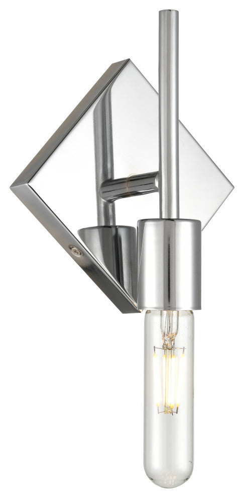 Mia 1-Light 6" Sconce, Polished Chrome