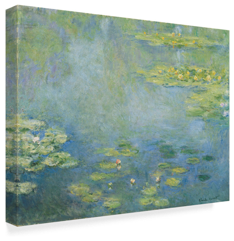 Claude Monet 'Waterlilies' Canvas Art