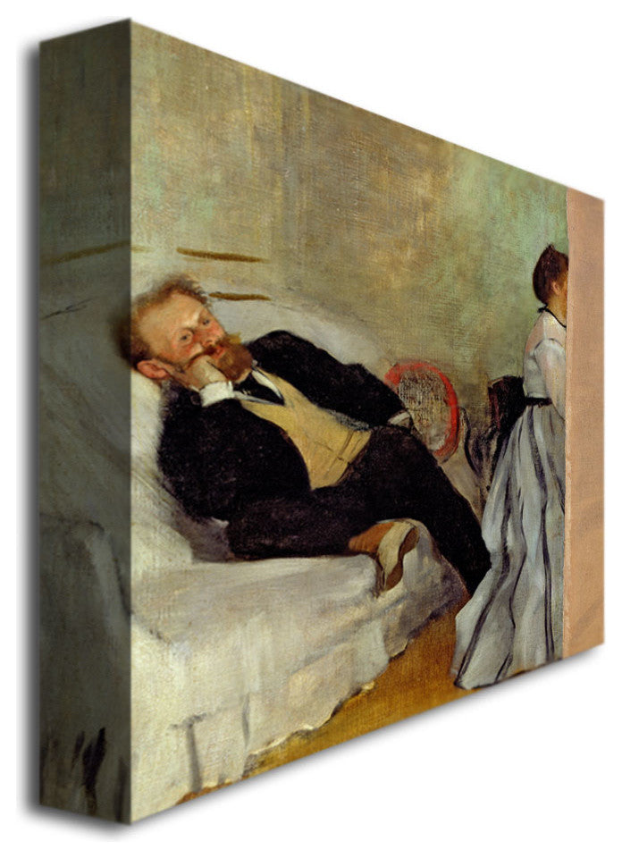 'Monsieur and Madame Edouard Manet' Canvas Art by Edgar Degas