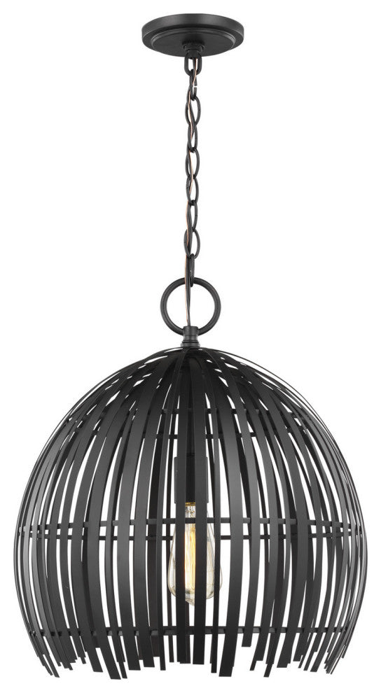Hanalei 1-Light Pendant, Midnight Black