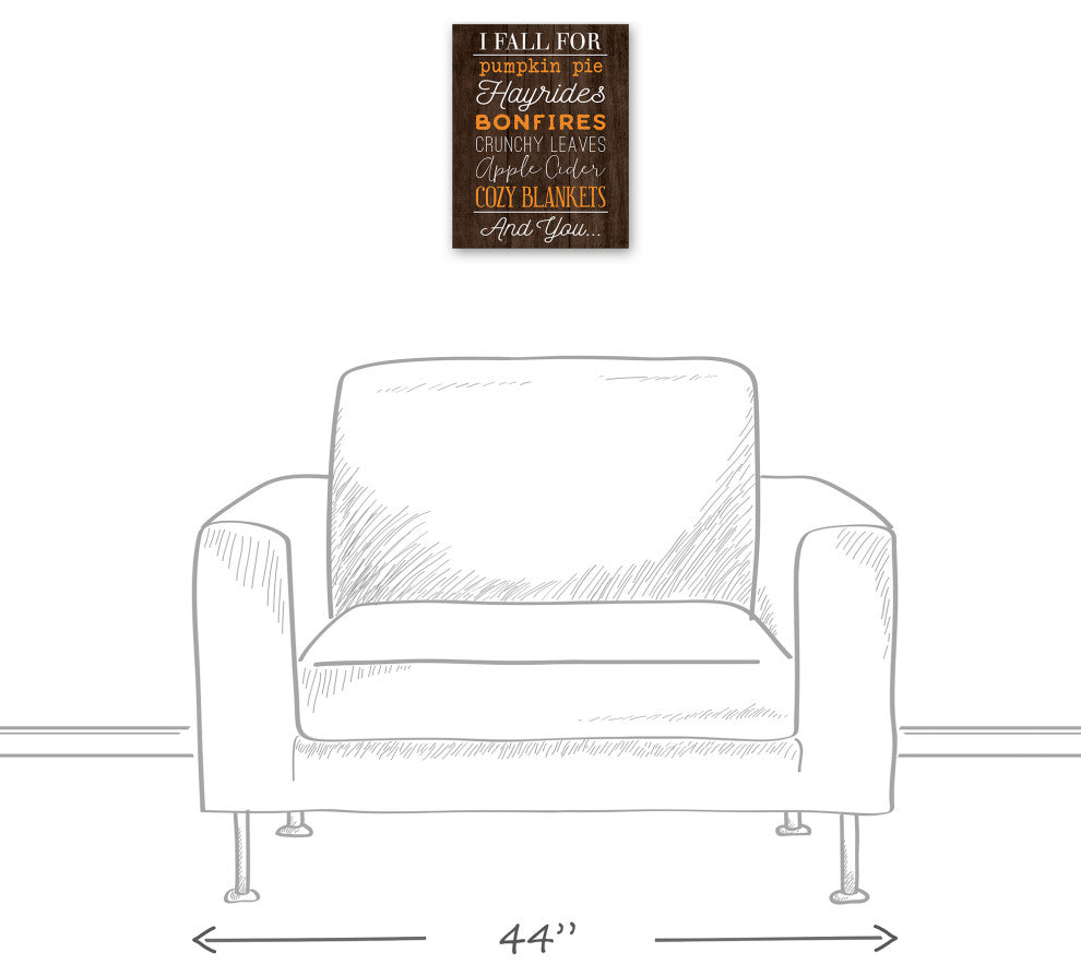 Fall For Autumn Things 11x14 Canvas Wall Art
