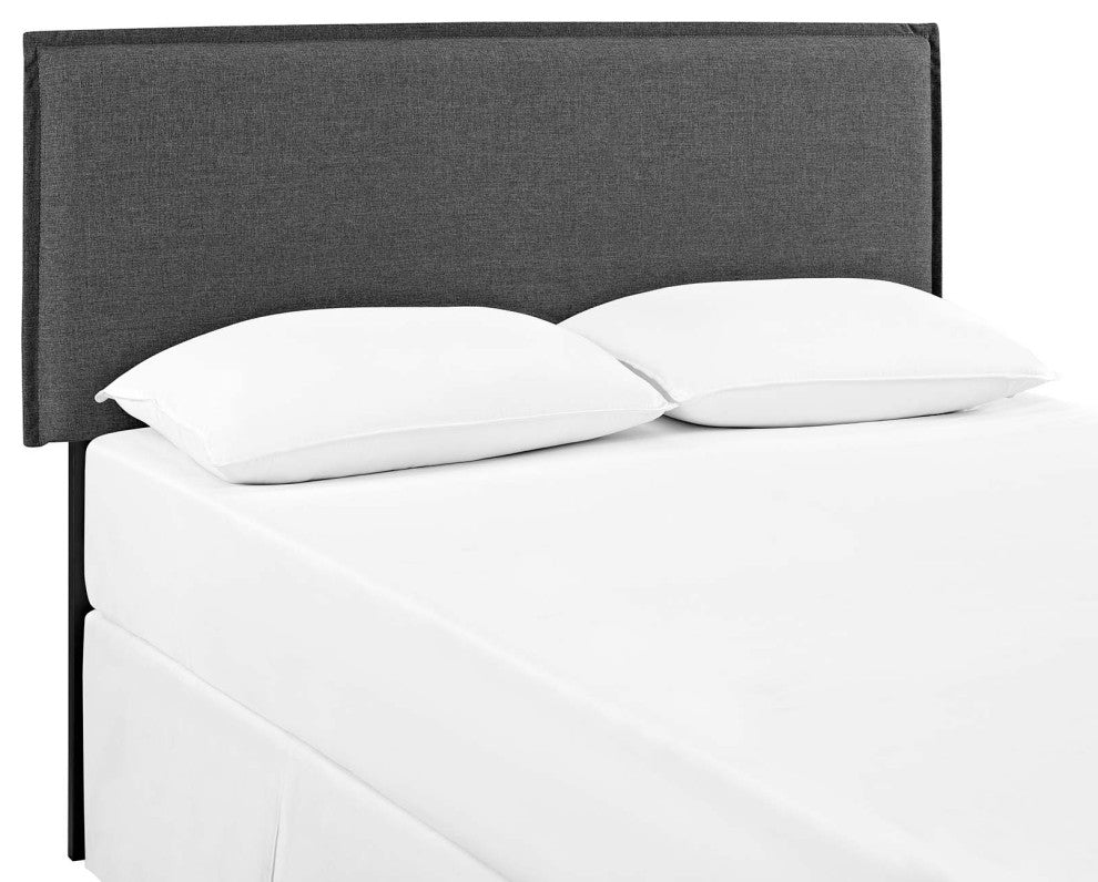 Camille King Upholstered Fabric Headboard