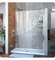DreamLine Unidoor W 53" to 61" Frameless Hinged Shower Door, SHDR-20567210S-09