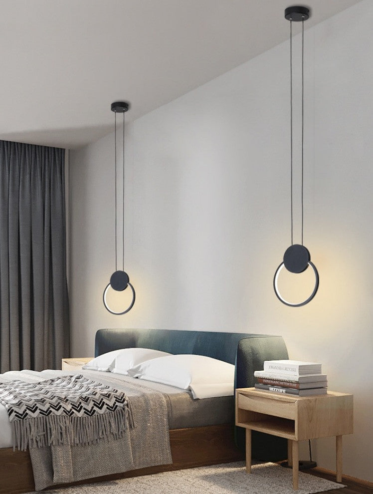 MIRODEMIÂ® Bouyon | Modern LED Minimalist Creative Long Pendant Light, Round
