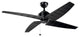 Kichler 300250SBK 60"Ceiling Fan, Satin Black Finish