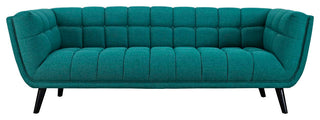 Bestow Upholstered Fabric Sofa, Teal