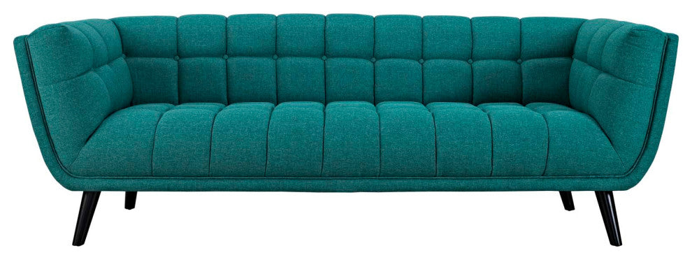 Bestow Upholstered Fabric Sofa, Teal