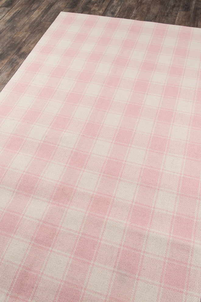 Momeni Marlborough Hand Woven Wool Area Rug, Pink, 2'x3'
