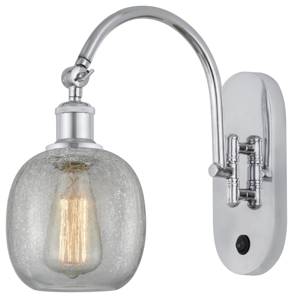 Innovations 518-1W-PC-G105-LED Belfast 1 Light 6" Sconce, Polished Chrome