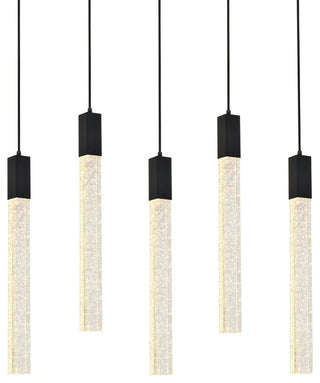 Wade 5-Light Pendant, Black