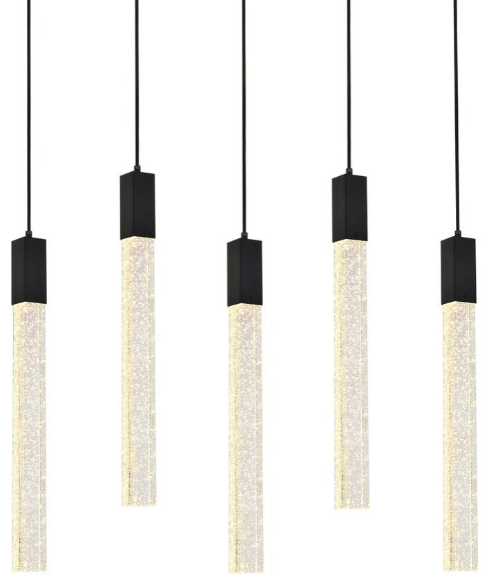Wade 5-Light Pendant, Black