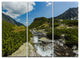 "Alpine Stream in High Mountains" Art Print Canvas, 3 Panels, 36"x28"