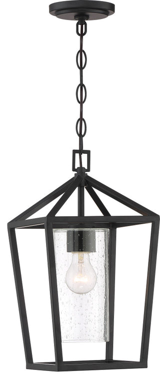 Hopewell One Light Hanging Lantern, Matte Black