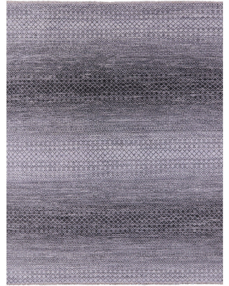 8' 1" X 10' 0" Savannah Grass Handmade Wool Rug - Q13406