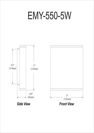 15W Wall Sconce, Matte White