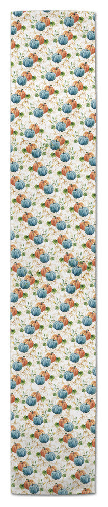 Blue Orange Pumpkin 16x90 Runner