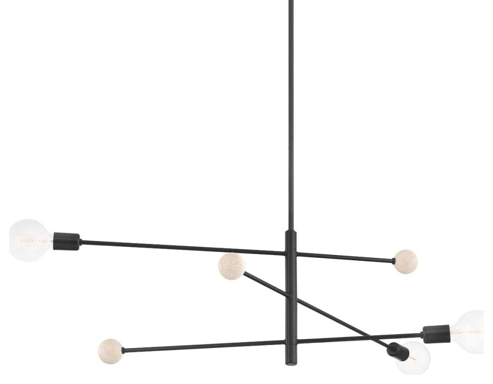Slater 3-Light Chandelier Soft Black