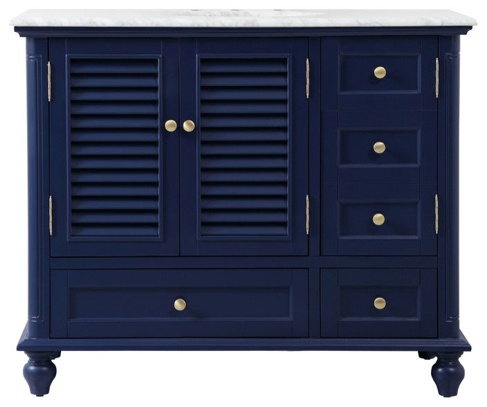 Home Living 42" Single Bathroom Vanity, Blue