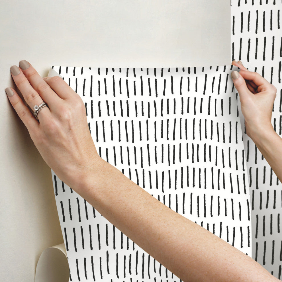 Tick Marks Peel and Stick Wallpaper