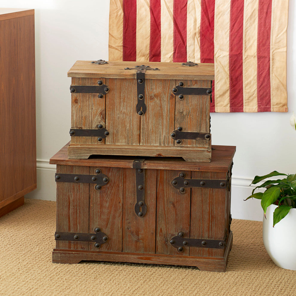 2 Piece Decorative Trunks