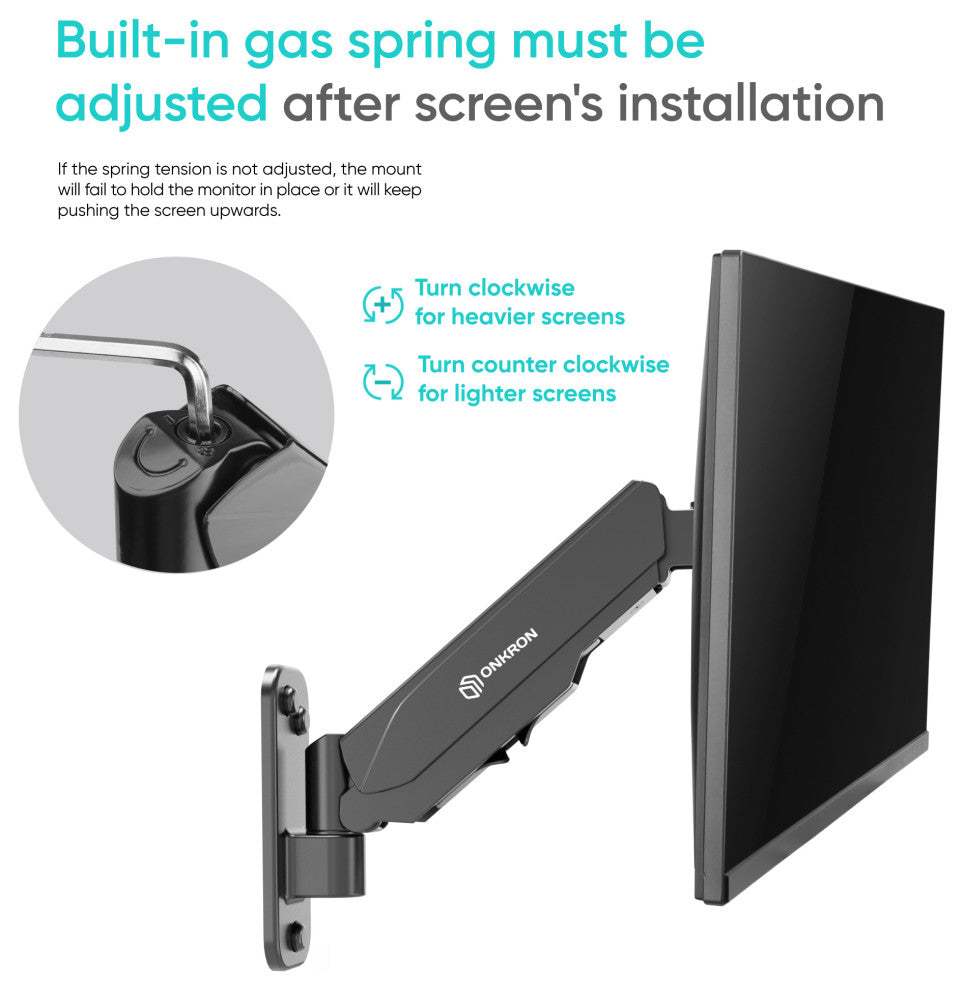 ONKRON TV Wall Mount Bracket for 13"� "“ 32-Inch Screen TVs G120