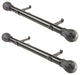 Melanie 1.5" Side Curtain Rod, Black, 24"