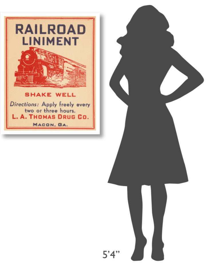 "Railroad Liniment" Digital Paper Print by Vintage Booze Labels, 26"x32"