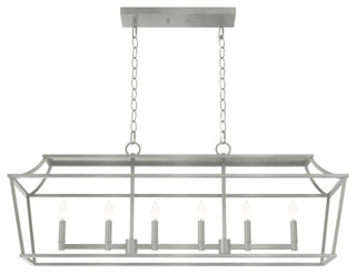 Hunter Laurel Ridge Brushed Nickel 6-Light Chandelier