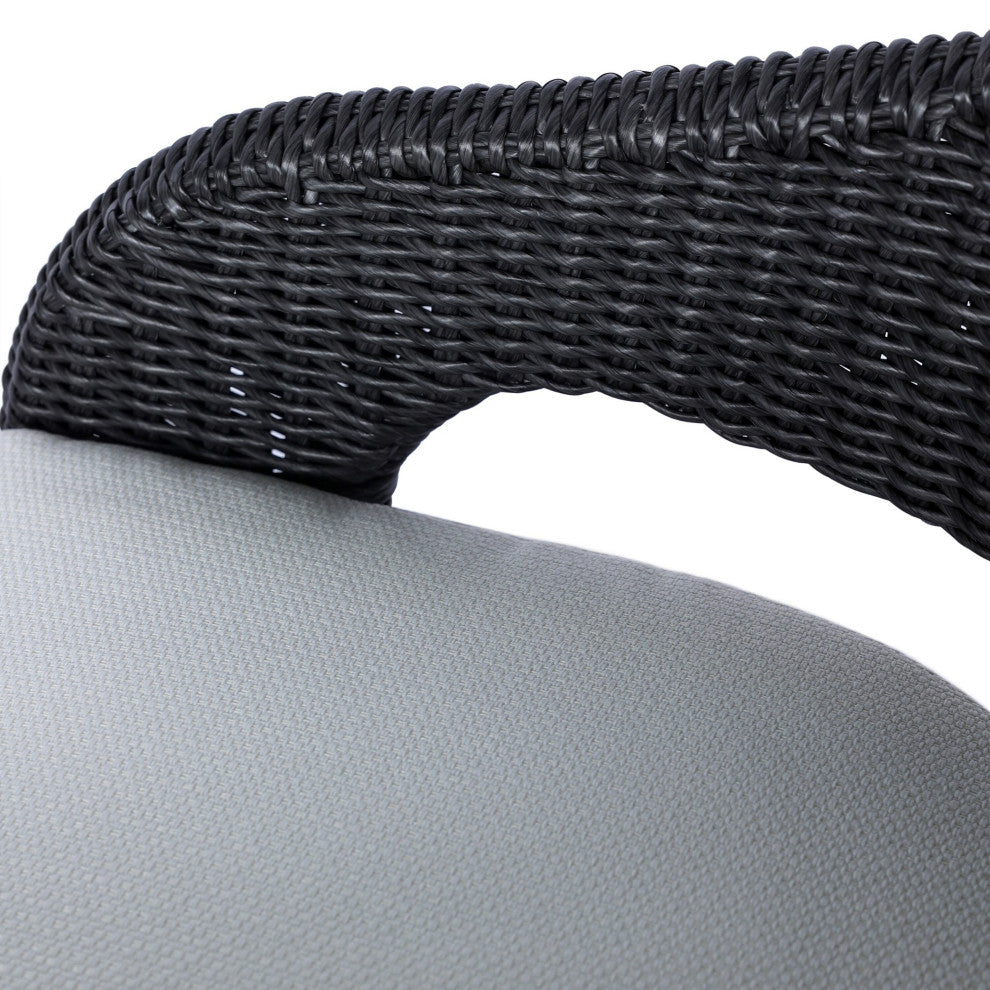 Hawkins Outdoor Dining Chair Vintage Coal, Faye Cream, Matte Taupe