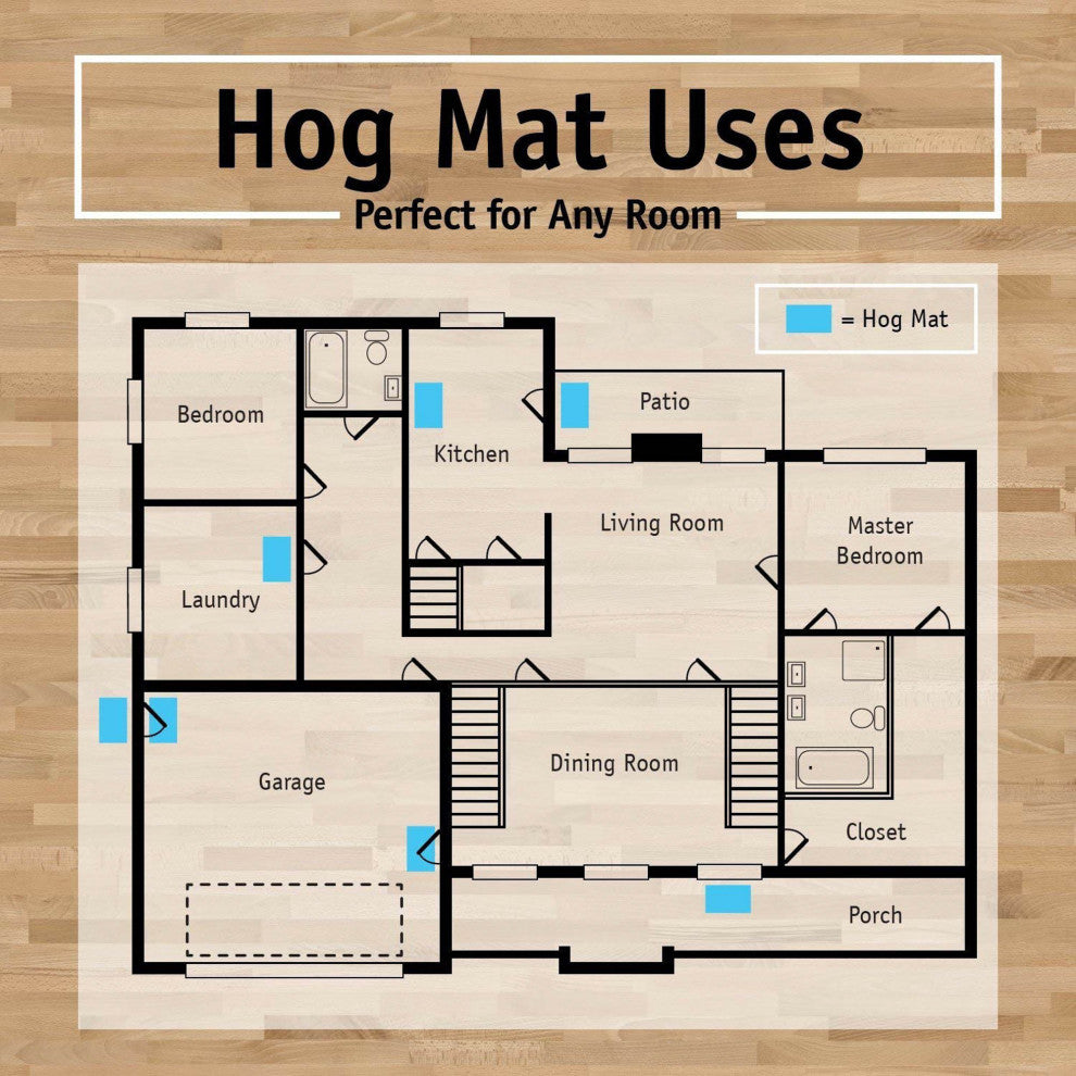 Paw Print Hog Mat 18"x30"