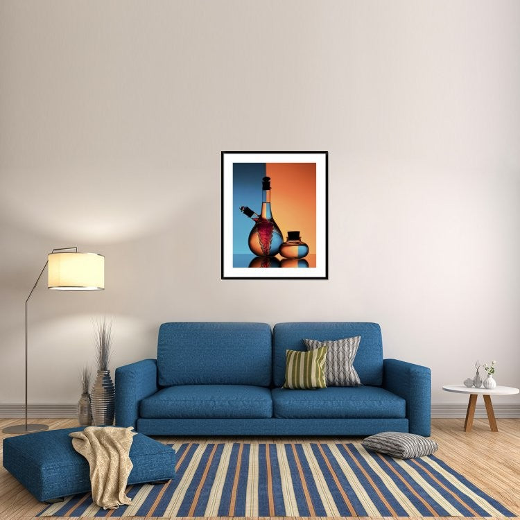 "Oil And Vinegar" Framed Digital Print by Aida Ianeva, 36x43"