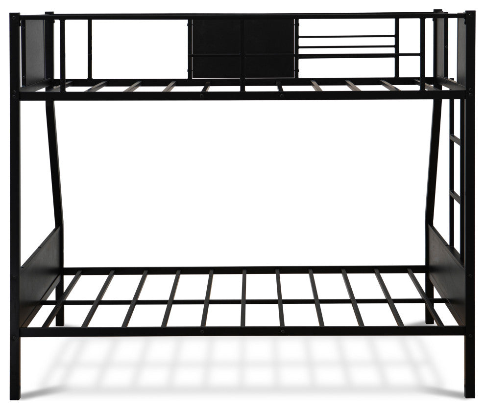 Jackson Full Twin Bunk Bed In Powder Coating Black Color