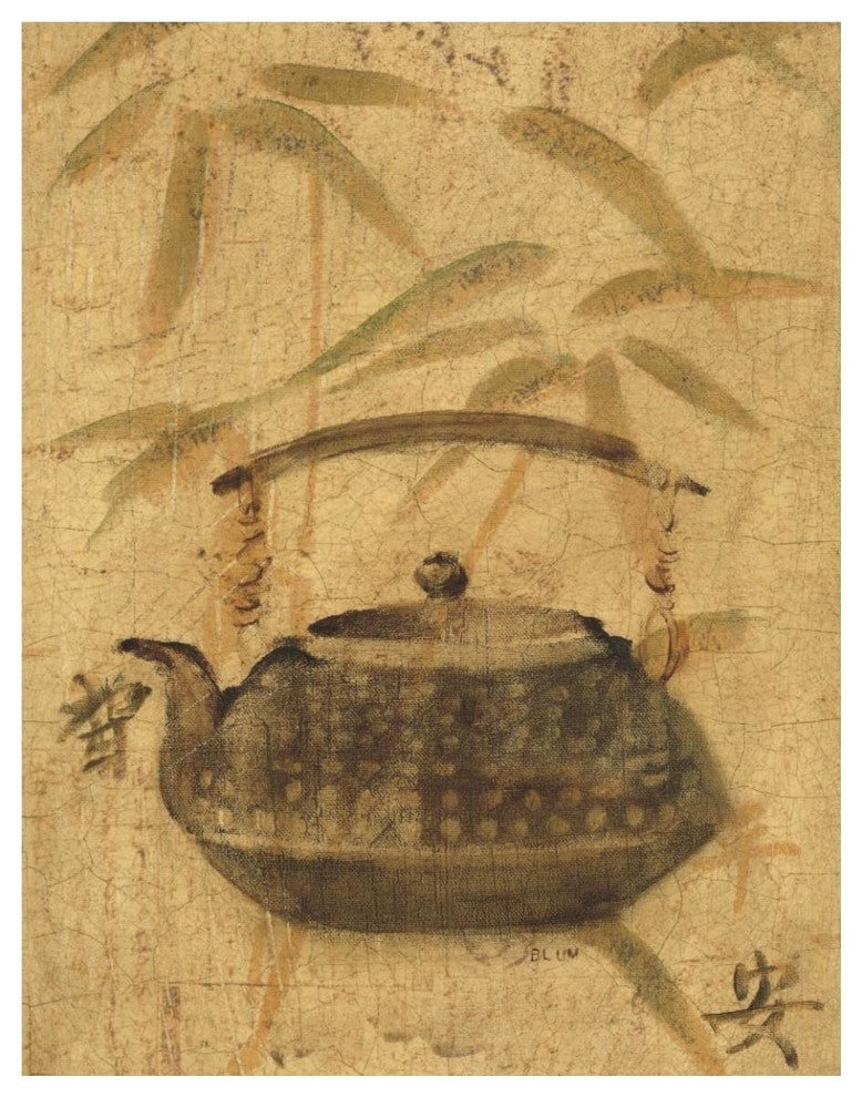 "Asian Teapot III" Digital Paper Print by Cheri Blum, 38"x50"