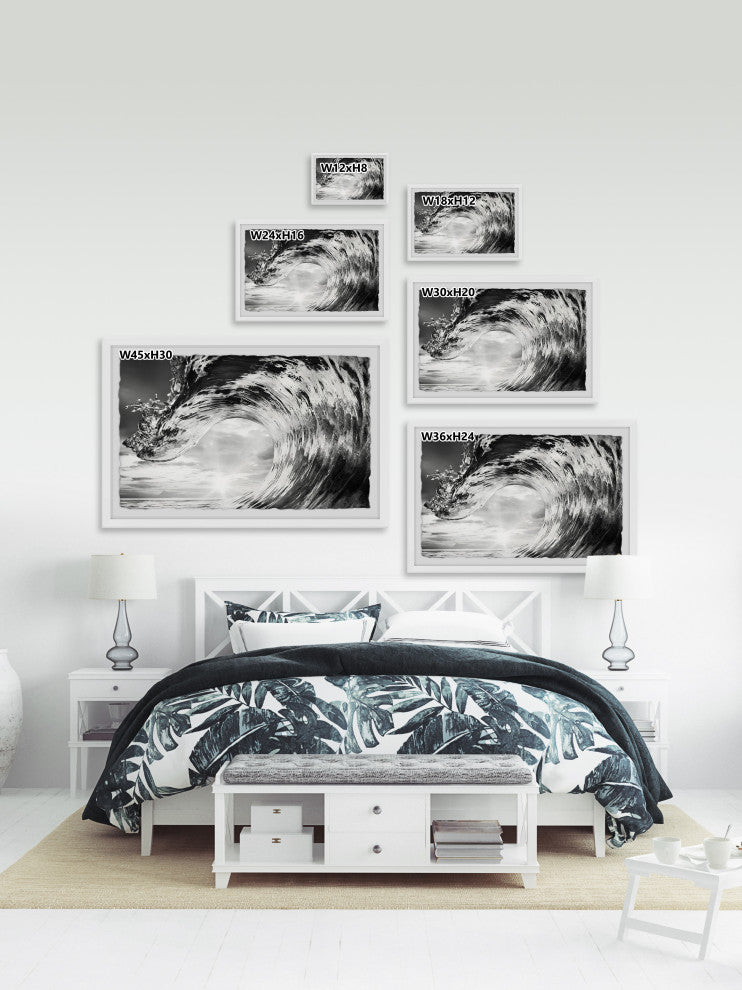 "Watch the Waves" Framed Painting Print, 30x20