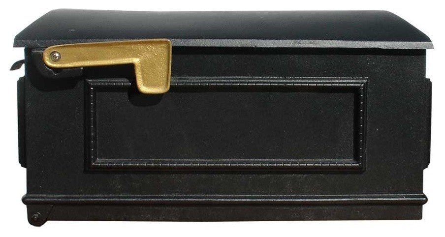 Lewiston Mailbox Only, No Address Plates, Black