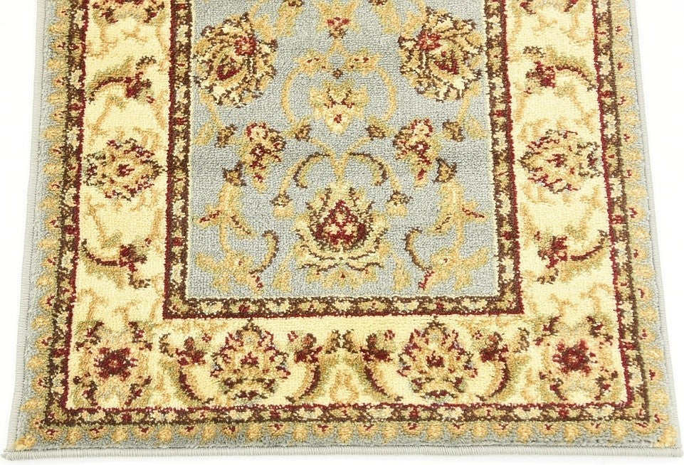 Unique Loom Light Blue St. Louis Voyage 2' 2 x 6' 0 Runner Rug