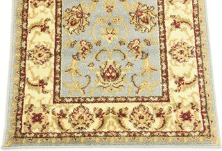 Unique Loom Light Blue St. Louis Voyage 2' 2 x 6' 0 Runner Rug