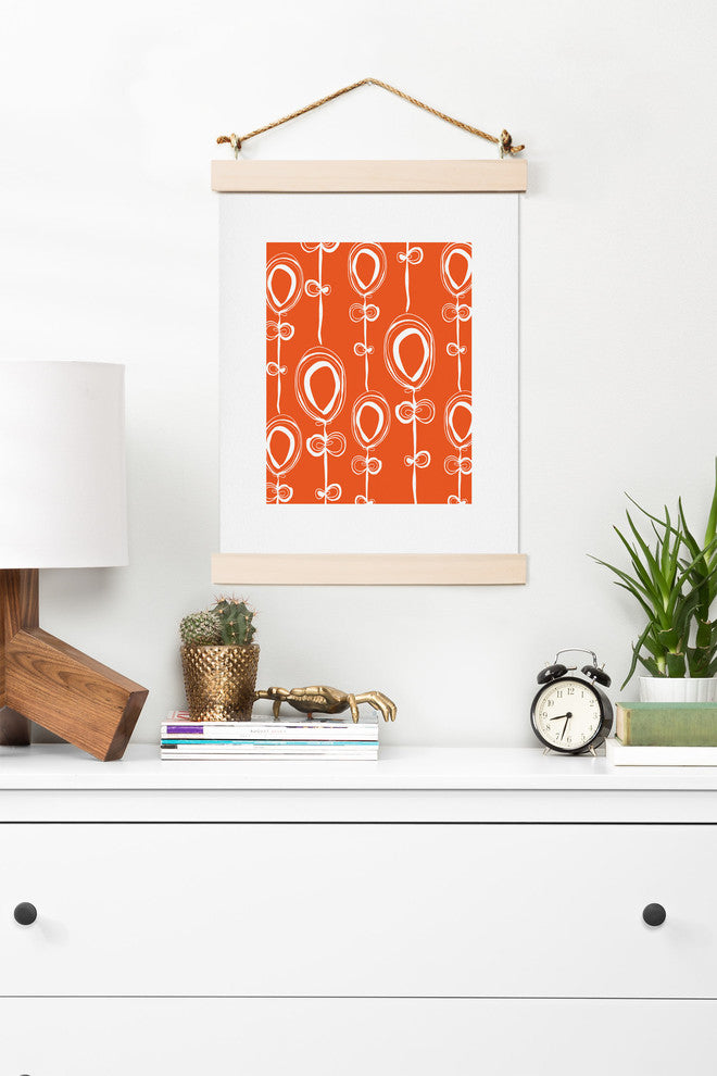 Deny Designs Rachael Taylor Contemporary Orange Art Print